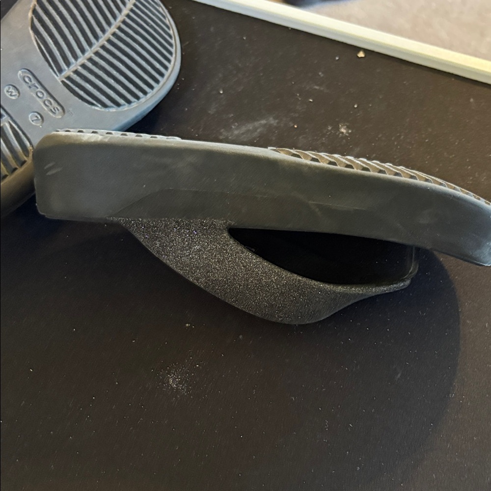 CROCS Dark Gray Sandals - Picture 2 of 3